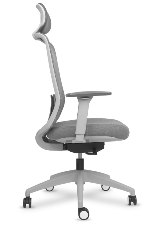 Ergonomic chair Lando Grey with headrest by Gonos