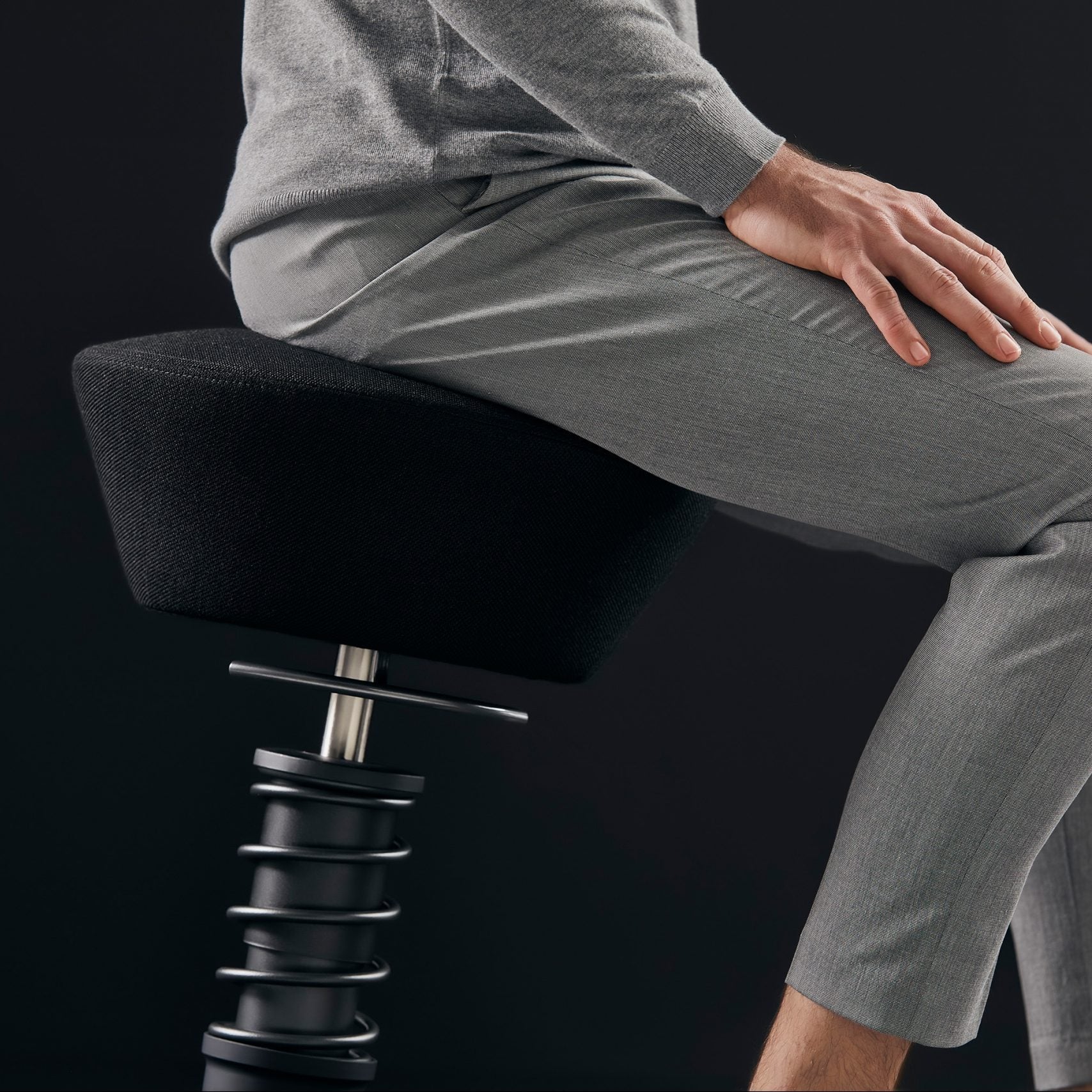 SWOPPER Office Stool by Aeris | Black
