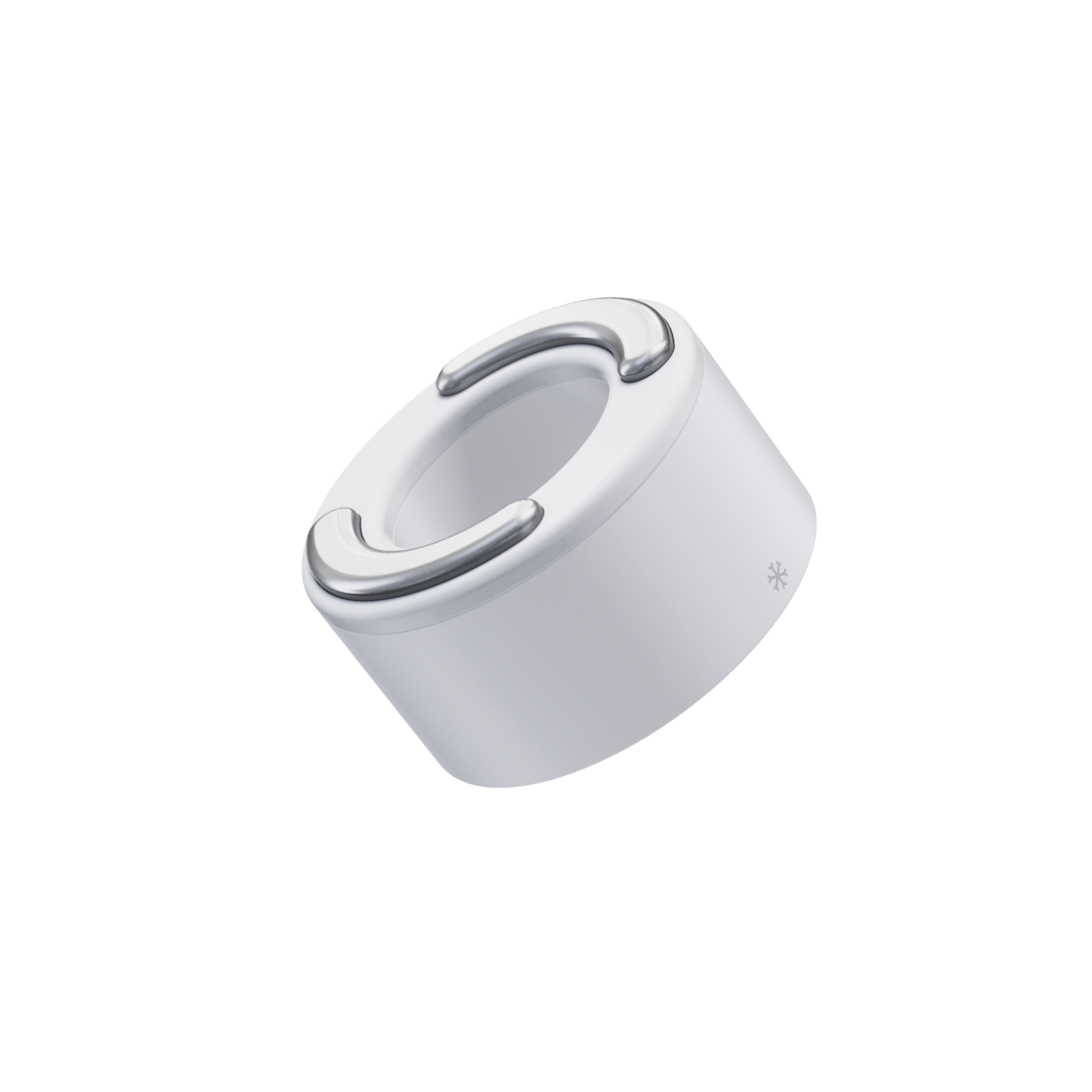TheraFace Hot and Cold Rings Set for Facial Therapy | White