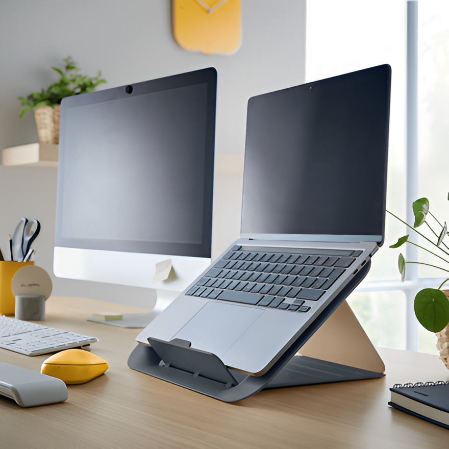 Leitz Ergo Cosy Adjustable Laptop Stand | Grey