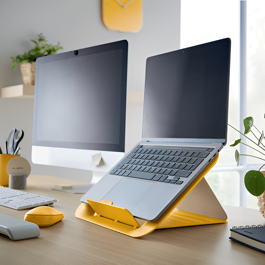 Leitz Ergo Cosy Adjustable Laptop Stand | Grey