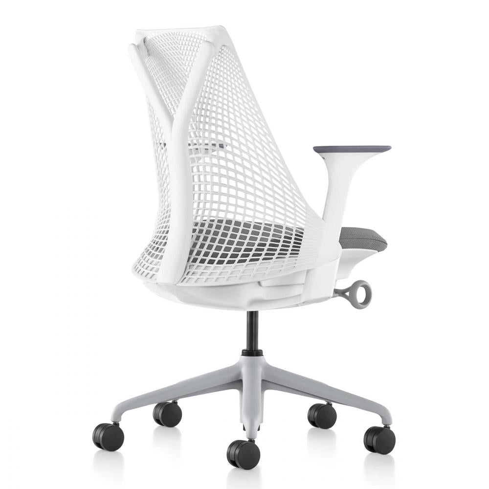 Herman Miller SAYL 1D Ergonomic Desk Chair | White - white