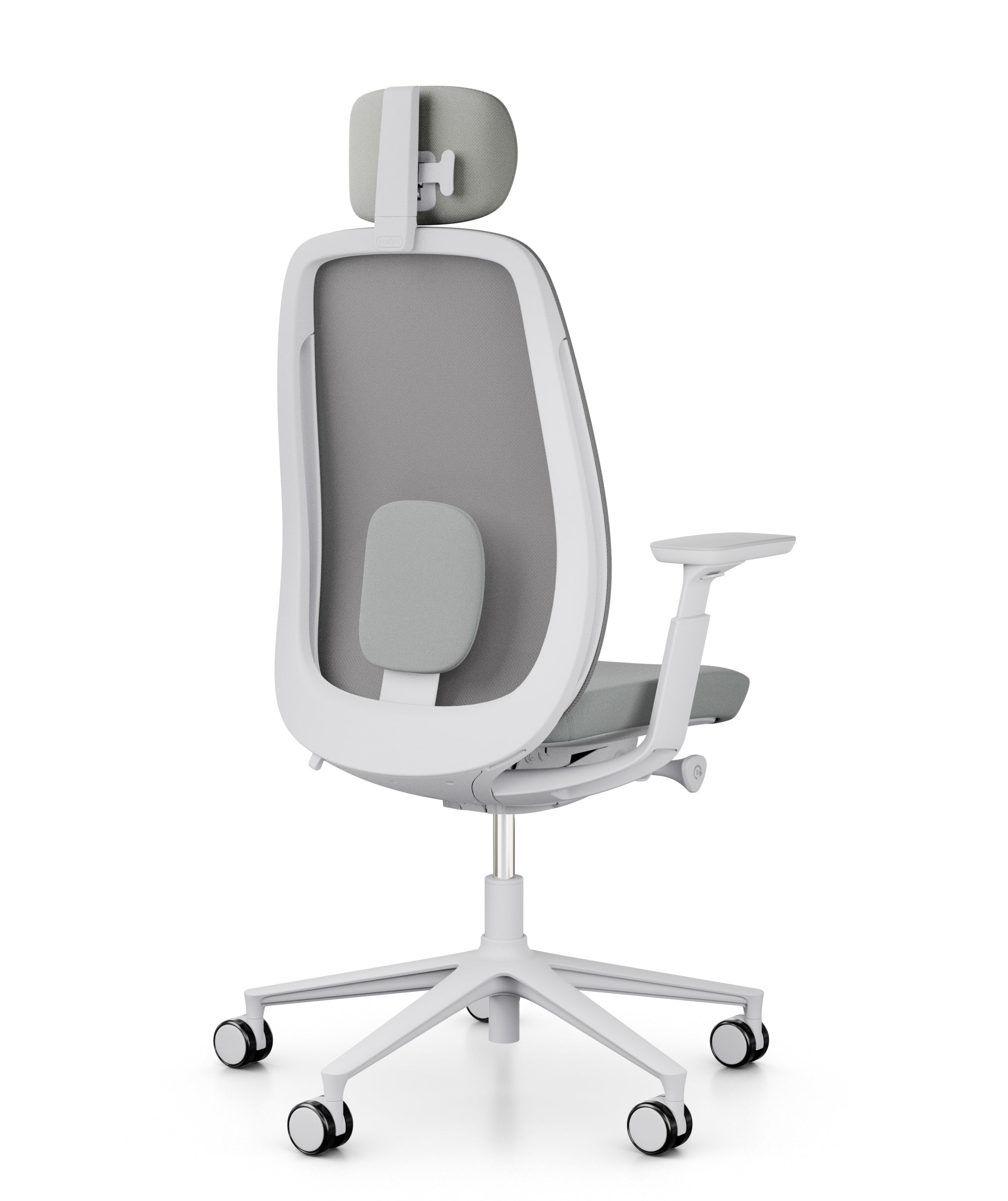 Silla Ritmo blanca con cabezal