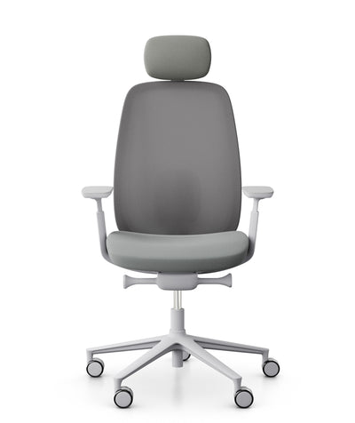 Silla Ritmo blanca con cabezal