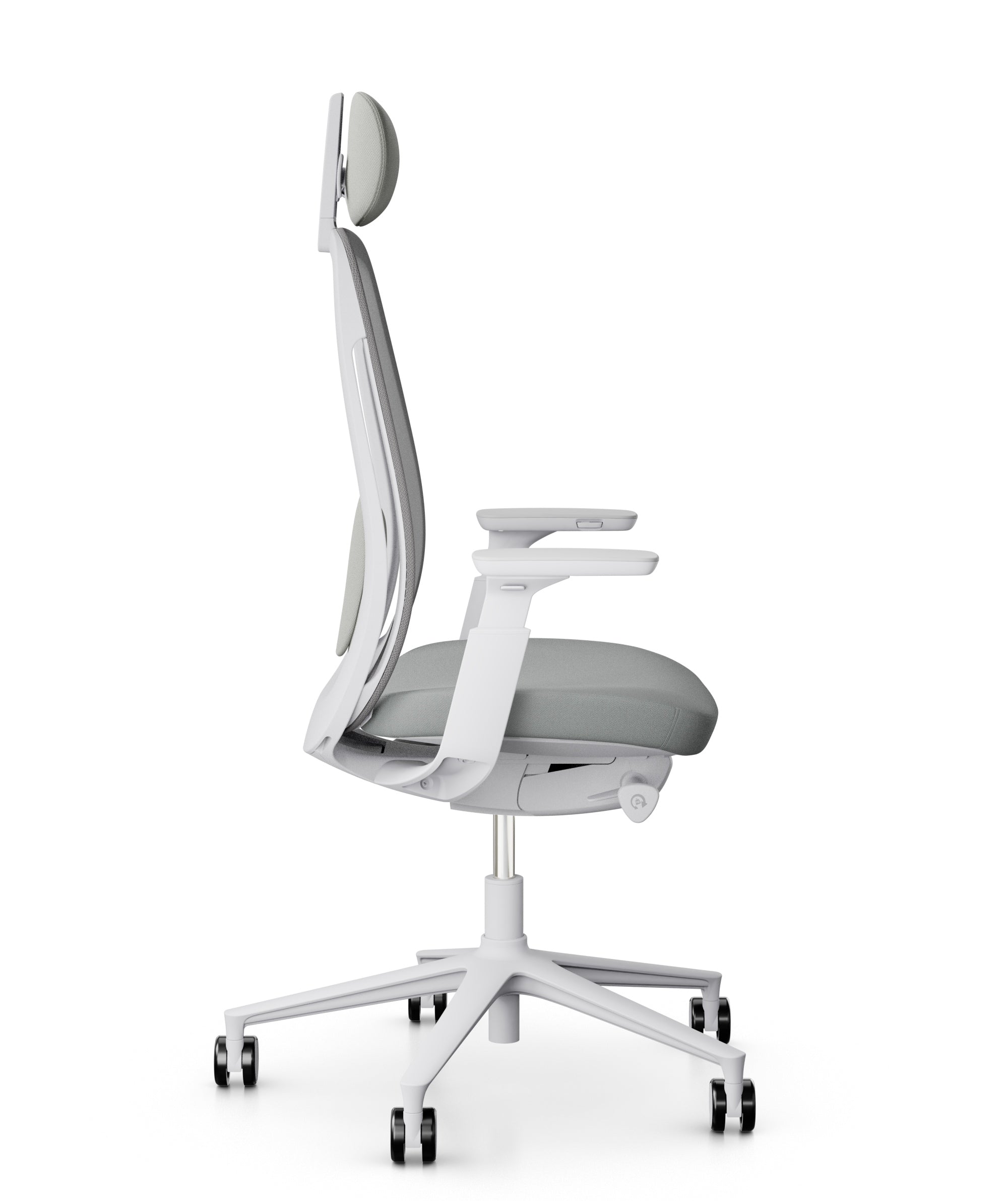 Silla Ritmo blanca con cabezal
