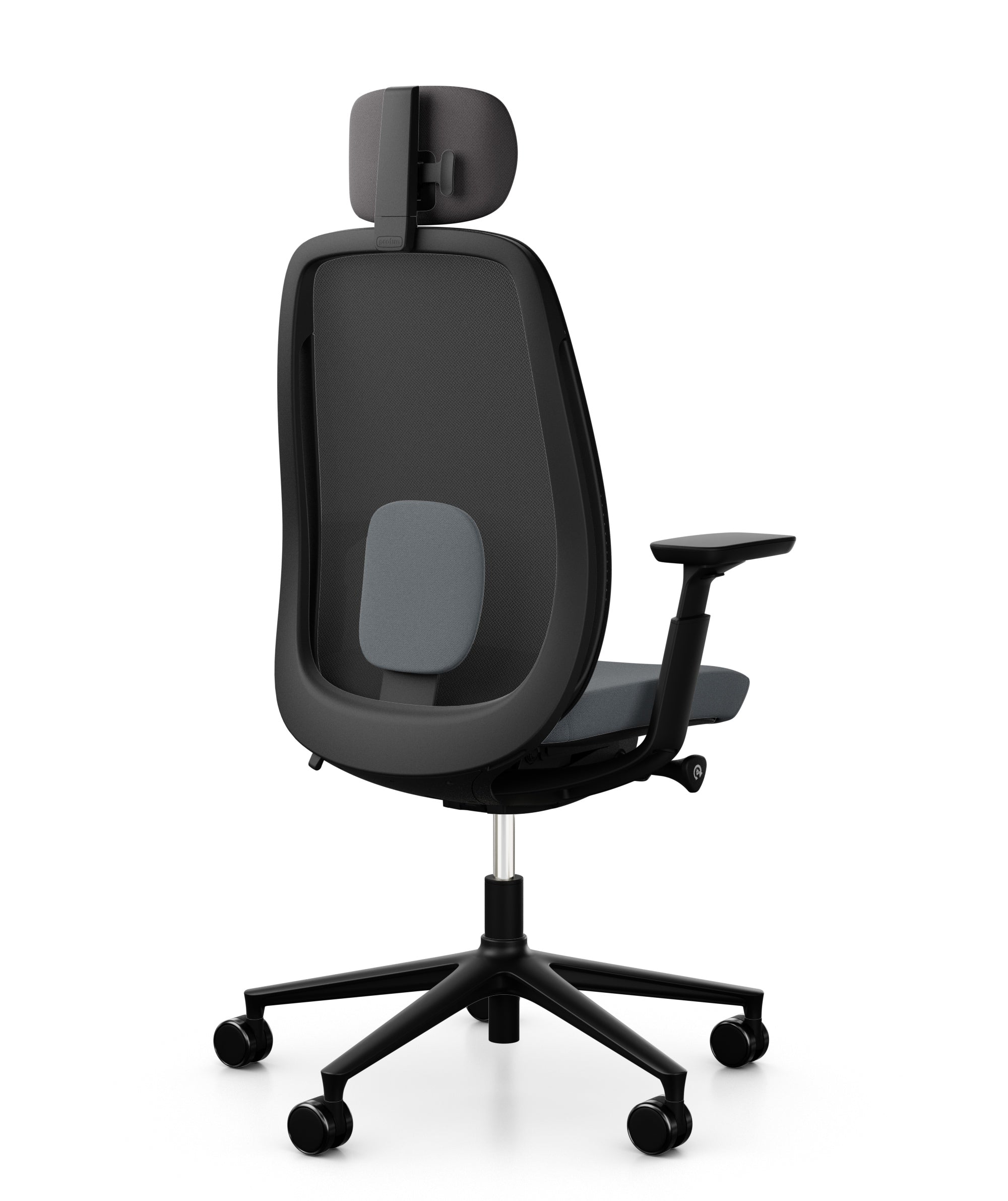 Silla Ritmo negra con cabezal