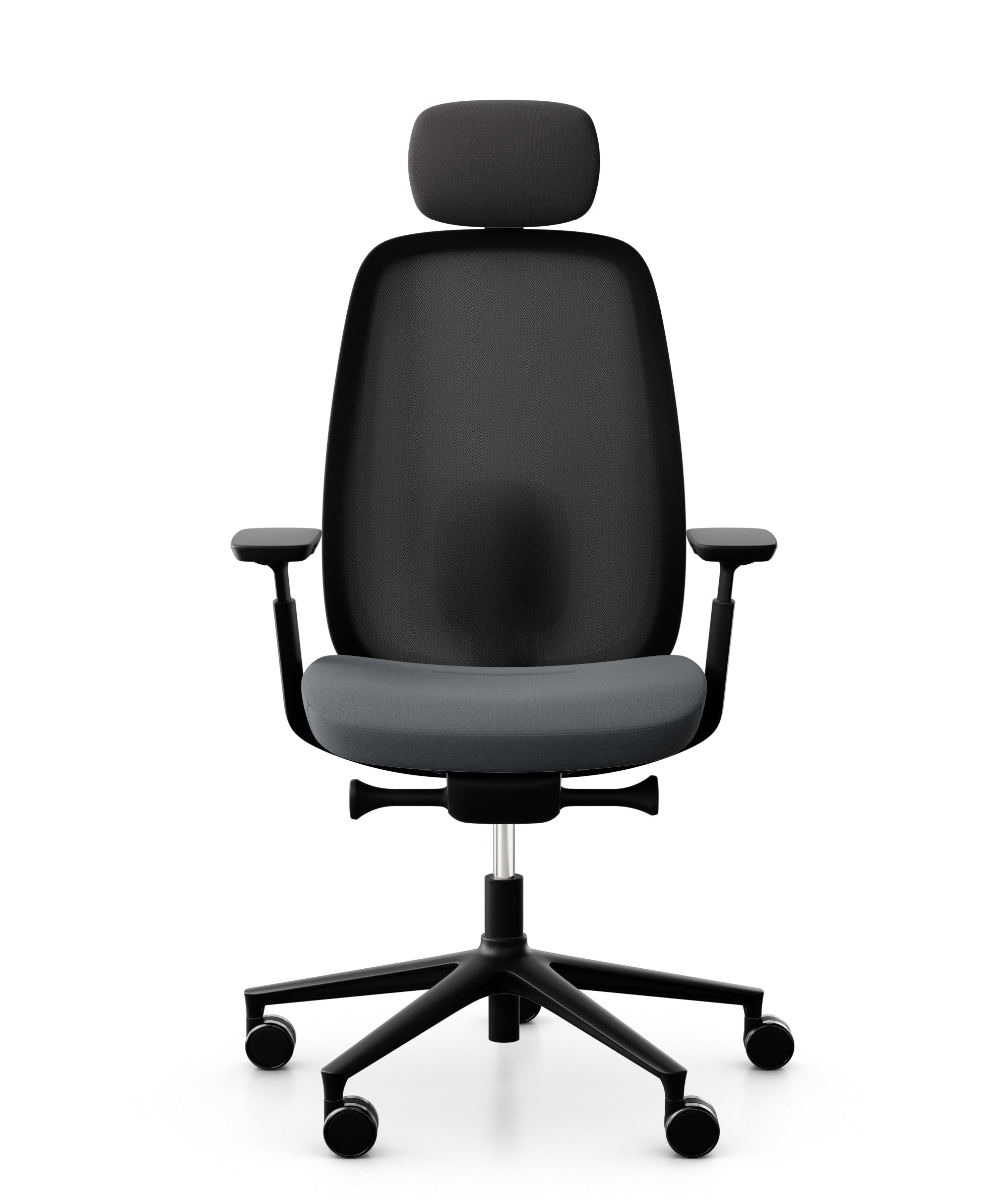 Silla Ritmo negra con cabezal