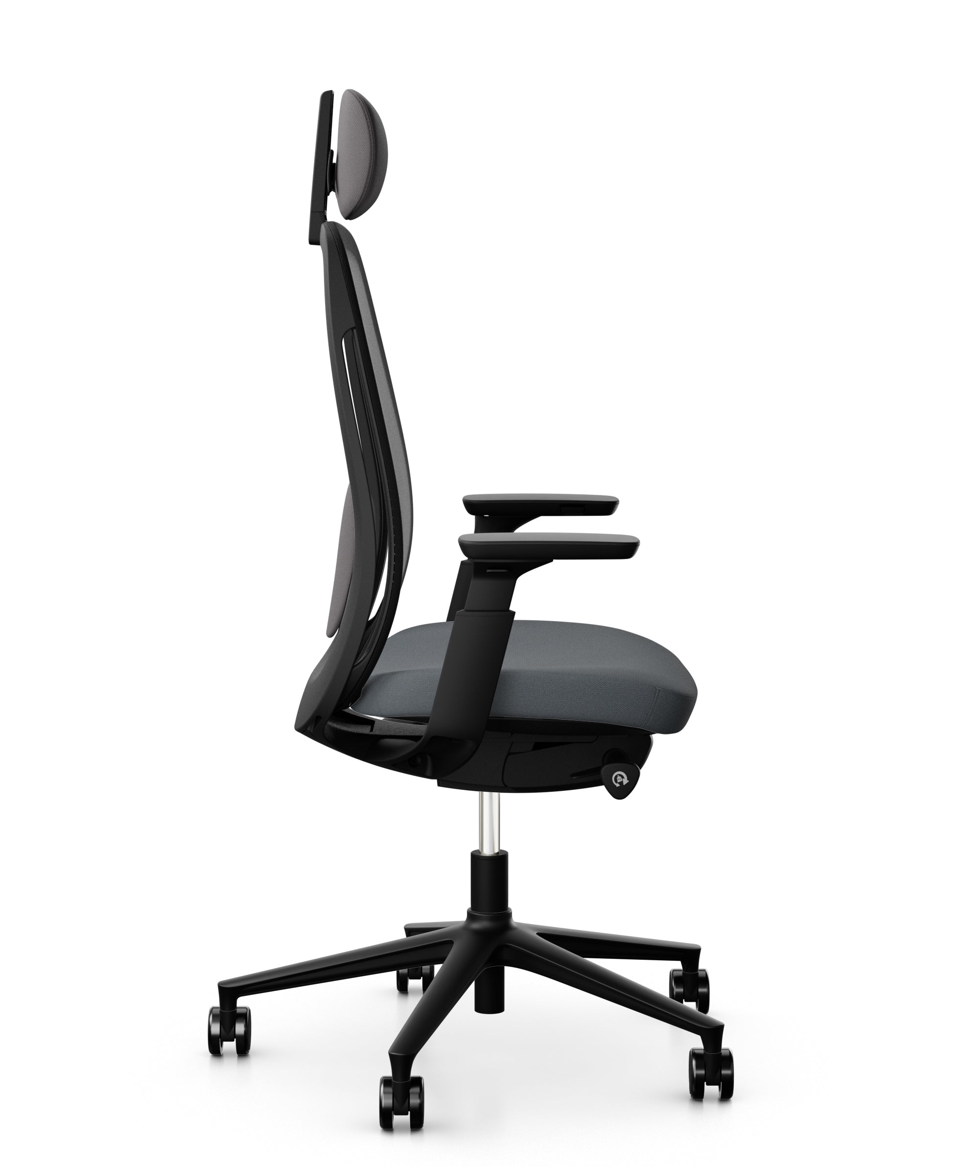 Silla Ritmo negra con cabezal