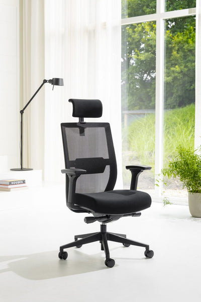 Modern office chair with headrest Aire by Gonos