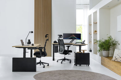 Modern office chair with headrest Aire by Gonos