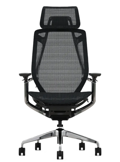 Aurum Black Chair with Headrest