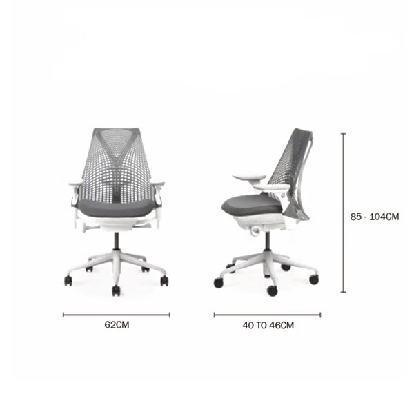 Cadira Escriptori Ergonòmica SAYL 4D de Herman Miller | Blanca - blanca