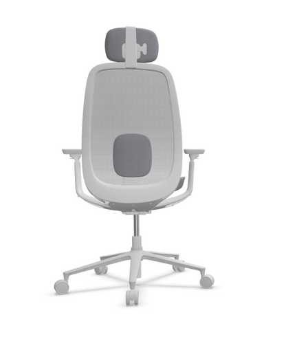 Silla Ritmo blanca con cabezal