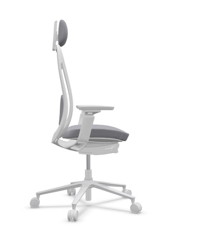 Silla Ritmo blanca con cabezal