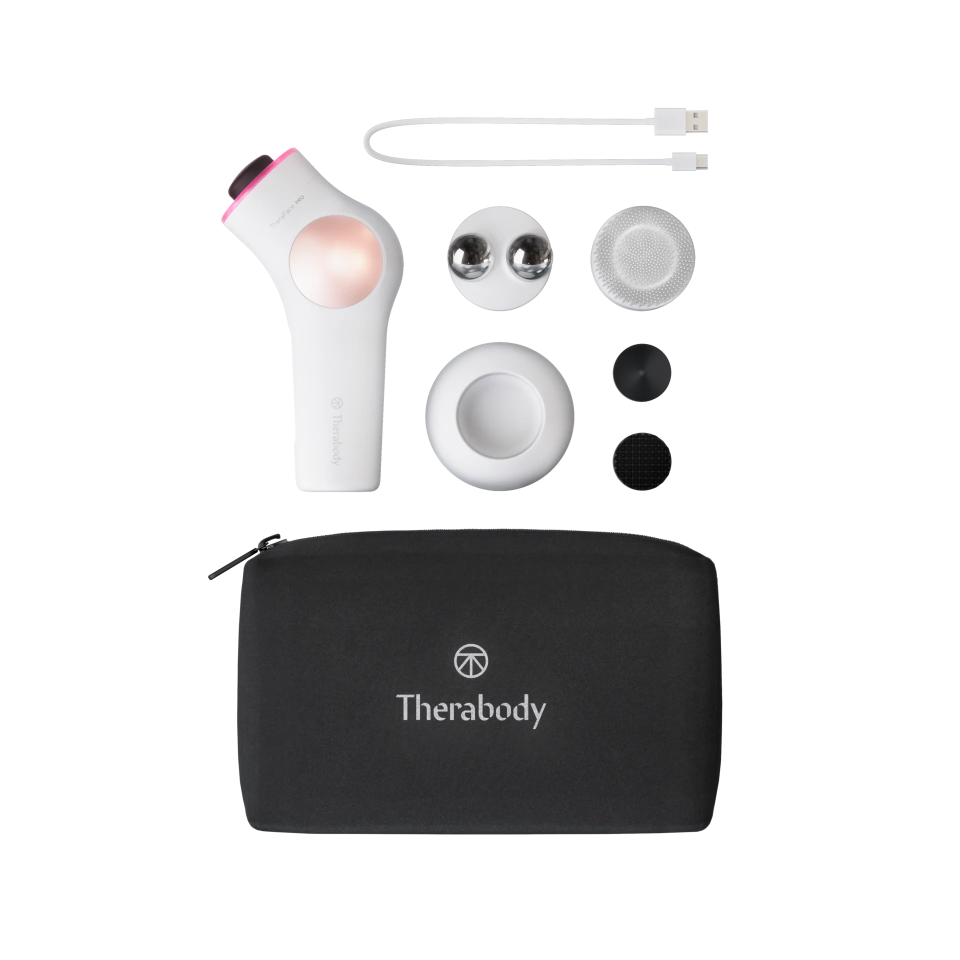 Dispositiu TheraFace PRO per a la salut facial de Therabody | Blanc