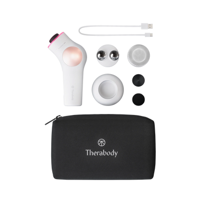 Dispositiu TheraFace PRO per a la salut facial de Therabody | Blanc