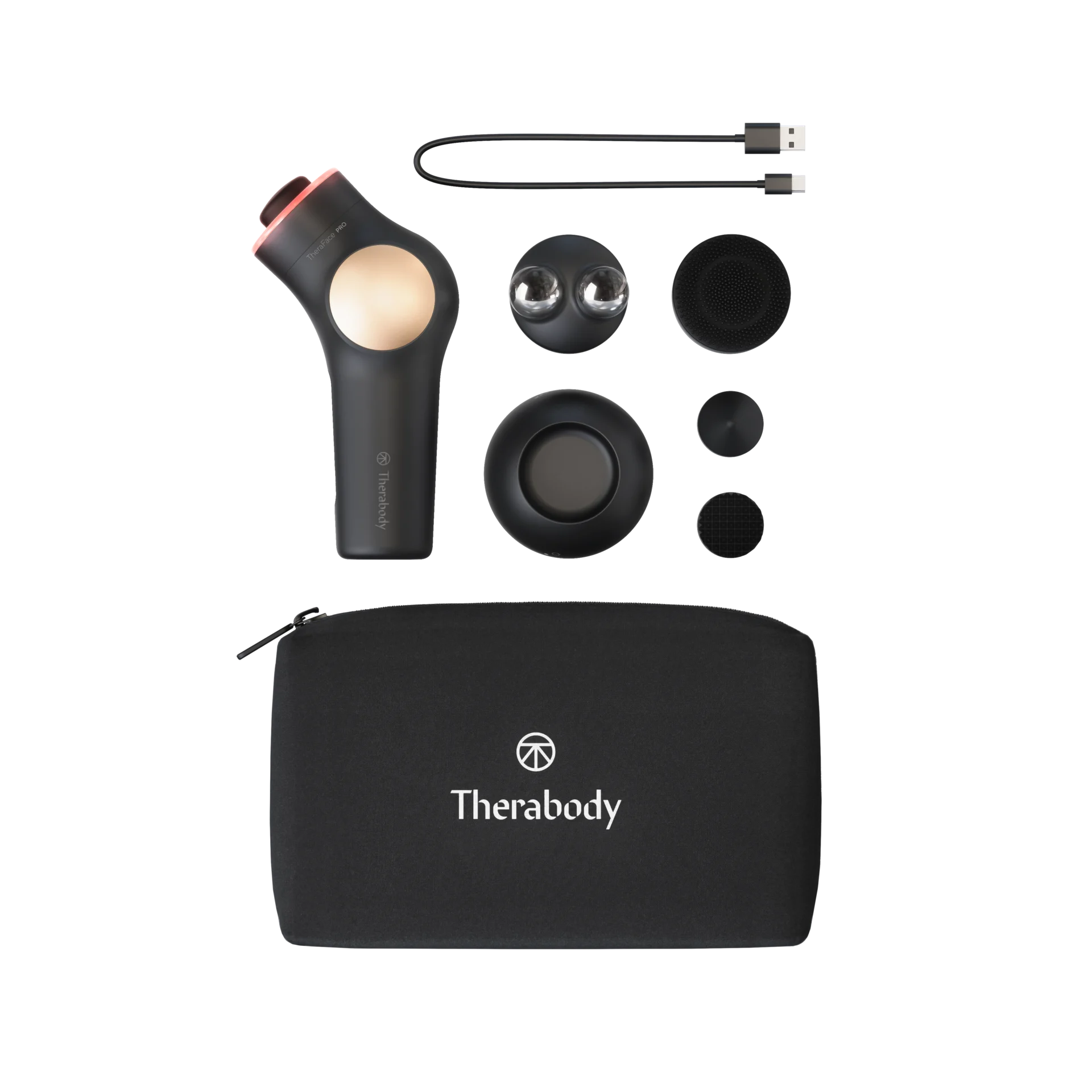 Dispositiu TheraFace PRO per a la salut facial de Therabody | Negre