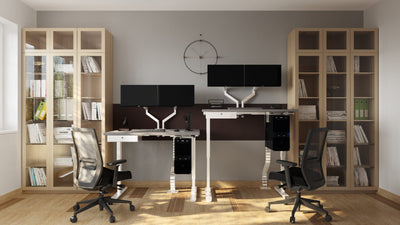 HANDLE Manual Lift Desk Frame - Black