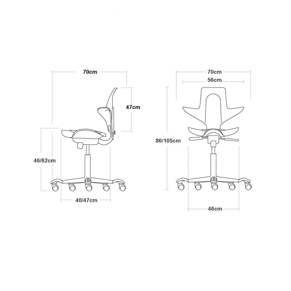 Cadira Escriptori Ergonòmica CAPISCO PULS 8020 de Hag | Negra