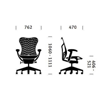 Cadira Oficina Ergonòmica MIRRA 2 BUTTERFLY de Herman Miller | Blanca