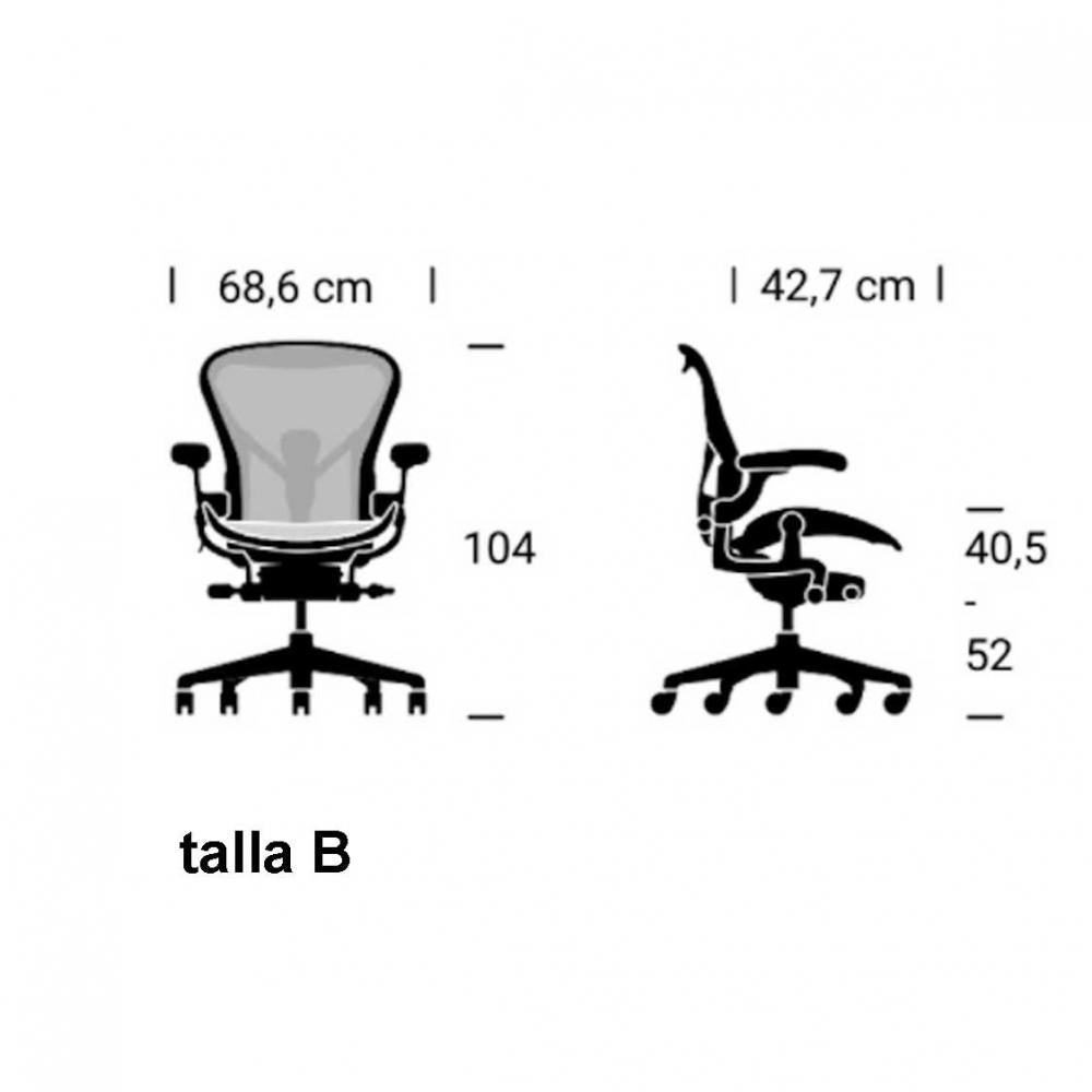 Cadira Oficina Ergonòmica AERON d'Herman Miller | Grafit | Talla B