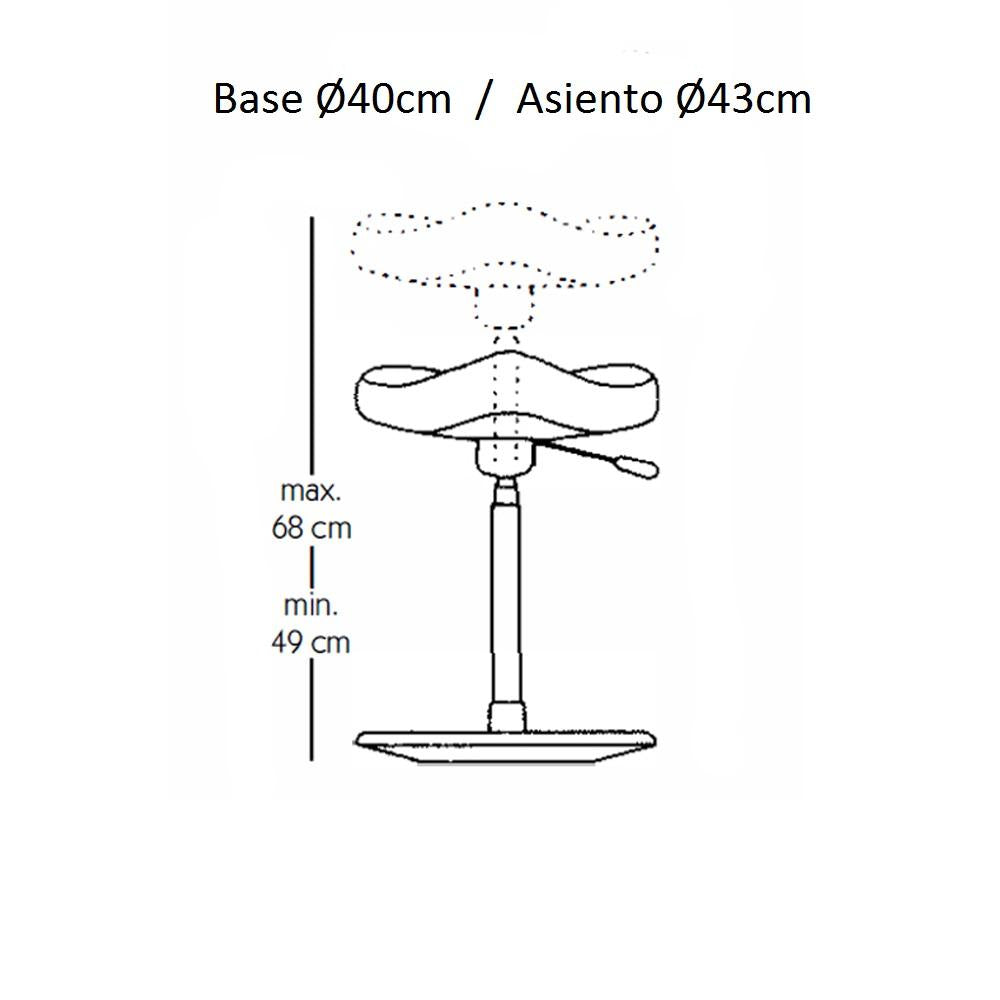 Tamboret Ergonòmic MOVE de Varier | Negre