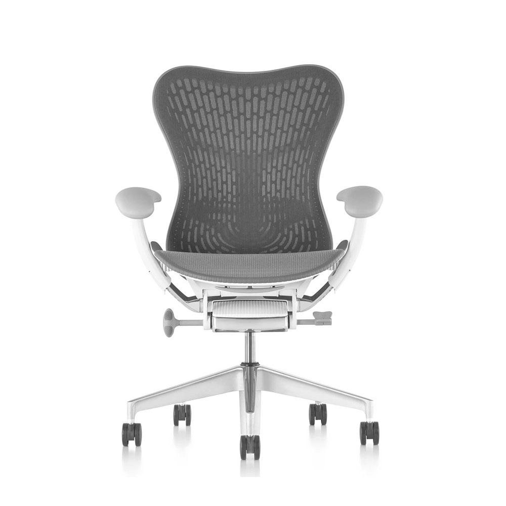 Cadira Oficina Ergonòmica MIRRA 2 BUTTERFLY de Herman Miller | Blanca